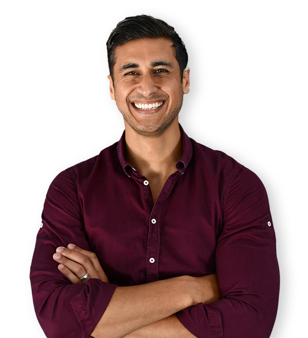 Headless CCM Hero Handsome smiling developer